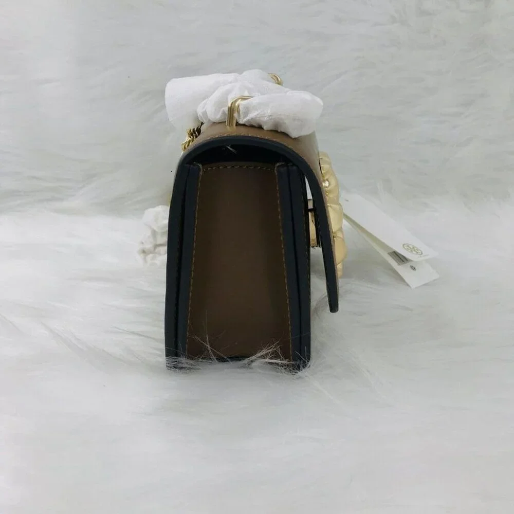 Brand New Tory Burch Small Eleanor Bag In Brown - Picture 10 of 11